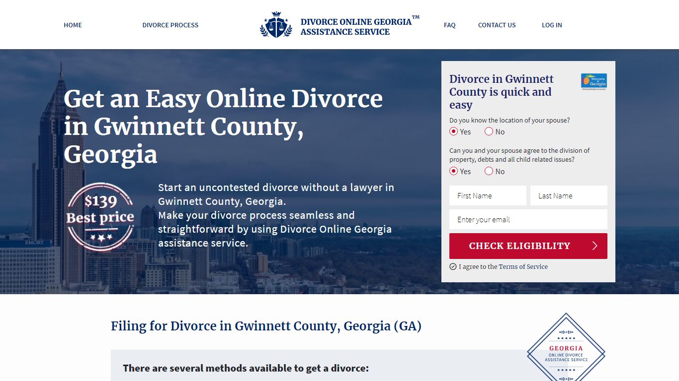 Online Divorce in Gwinnett County, Georgia
